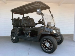 Evolution Ranger 4 Seater Lithiuim Black Out Golf Cart 01